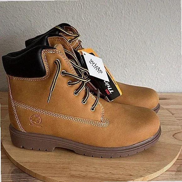 Deer Stags Little & Big Kid Boys Mak2 Block Heel Hiking Boots Wide Width 5.5wide